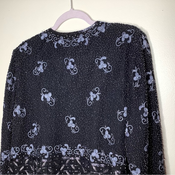 < Vintage SCALA Beaded Jacket size Large > - Picture 6 of 8